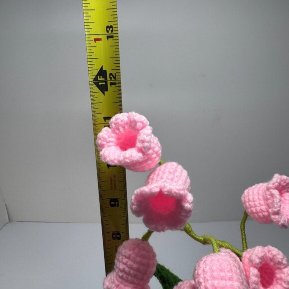 Lily of The Valley Crochet Flower that Lights up, Posable - Picture 10 of 11